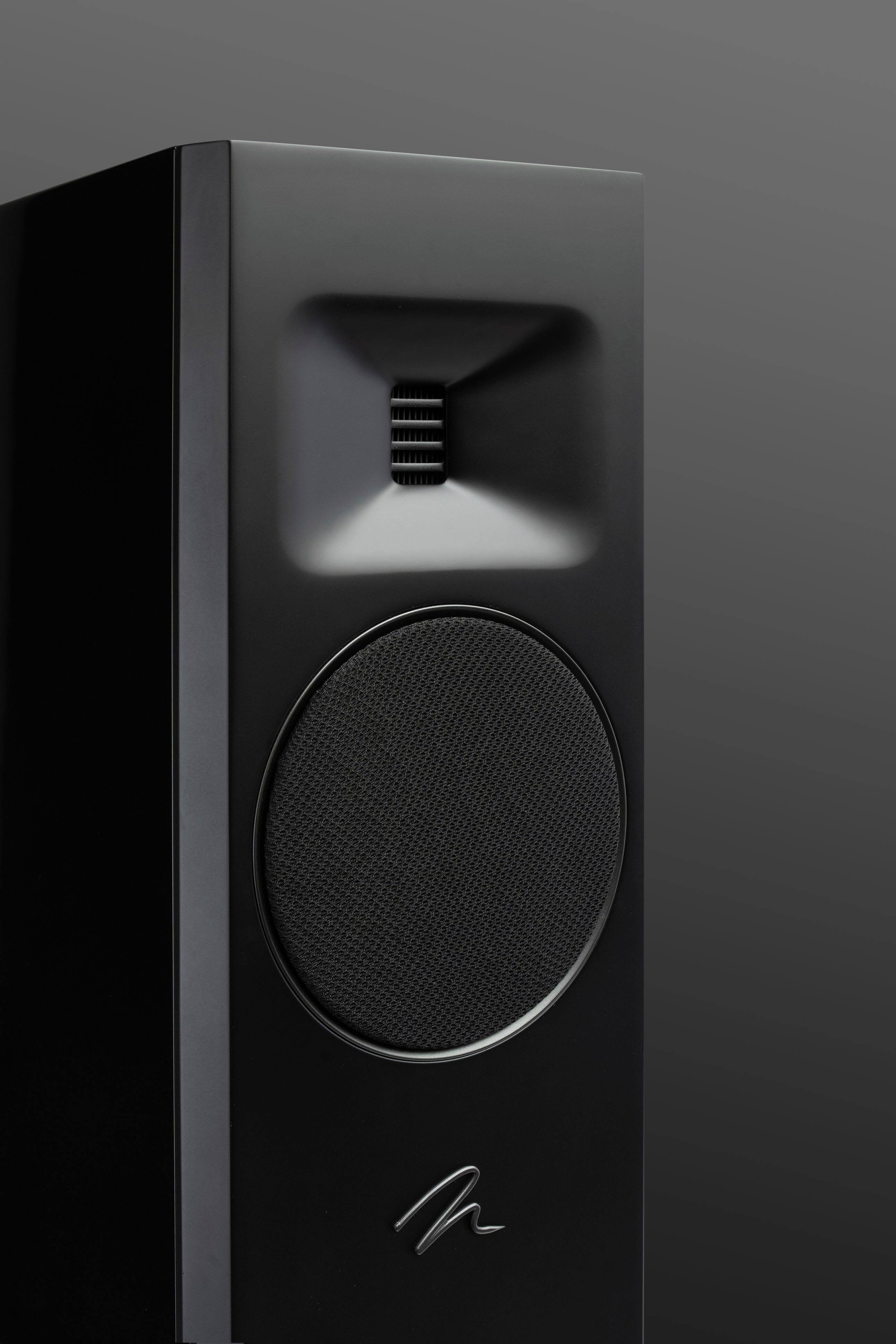 Alt View 38. MartinLogan - Motion F10 3-Way Floorstanding Speaker with 5.5” Midrange and Dual 5.5” Bass Drivers (Each) - Gloss Black.