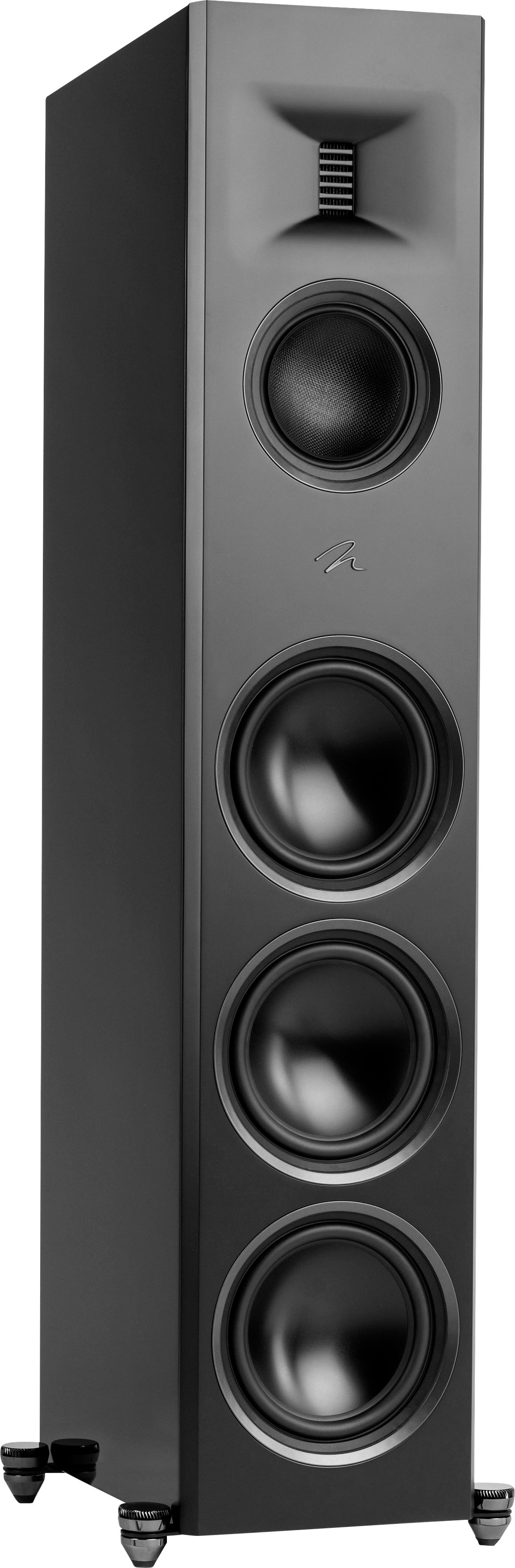 Angle View: MartinLogan - Motion XT F200 3-Way Floorstanding Speaker with 6.5” Midrange and Triple 8” Bass Drivers (Each) - Gloss Black