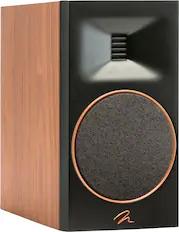 Front. MartinLogan - Motion B10 2-Way Bookshelf Speaker with 5.5” Midbass Driver (Each) - Walnut.