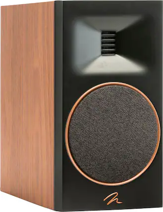 Front. MartinLogan - Motion B10 2-Way Bookshelf Speaker with 5.5” Midbass Driver (Each) - Walnut.