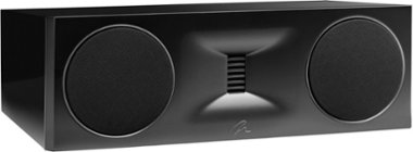MartinLogan - Motion XT Series 2.5-Way Center-Channel with Dual 6.5” Midbass Drivers (Each) - Gloss Black - Front_Zoom