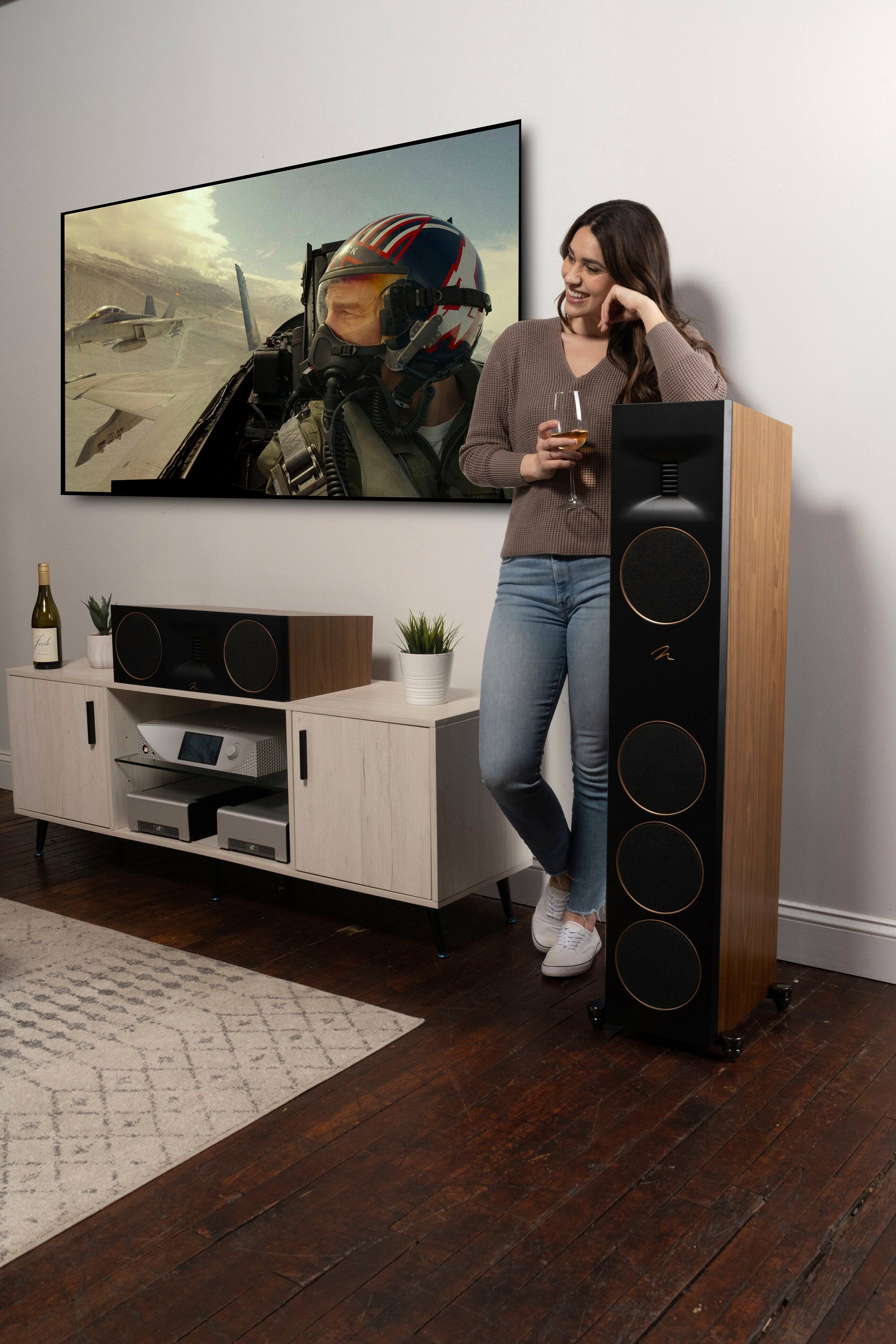 Alt View 16. MartinLogan - Motion XT C100 2.5-Way Center-Channel with Dual 6.5” Midbass Drivers (Each) - Gloss Black.