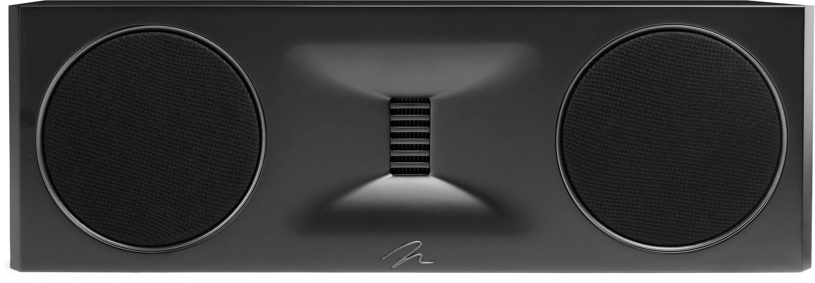 Left. MartinLogan - Motion XT C100 2.5-Way Center-Channel with Dual 6.5” Midbass Drivers (Each) - Gloss Black.