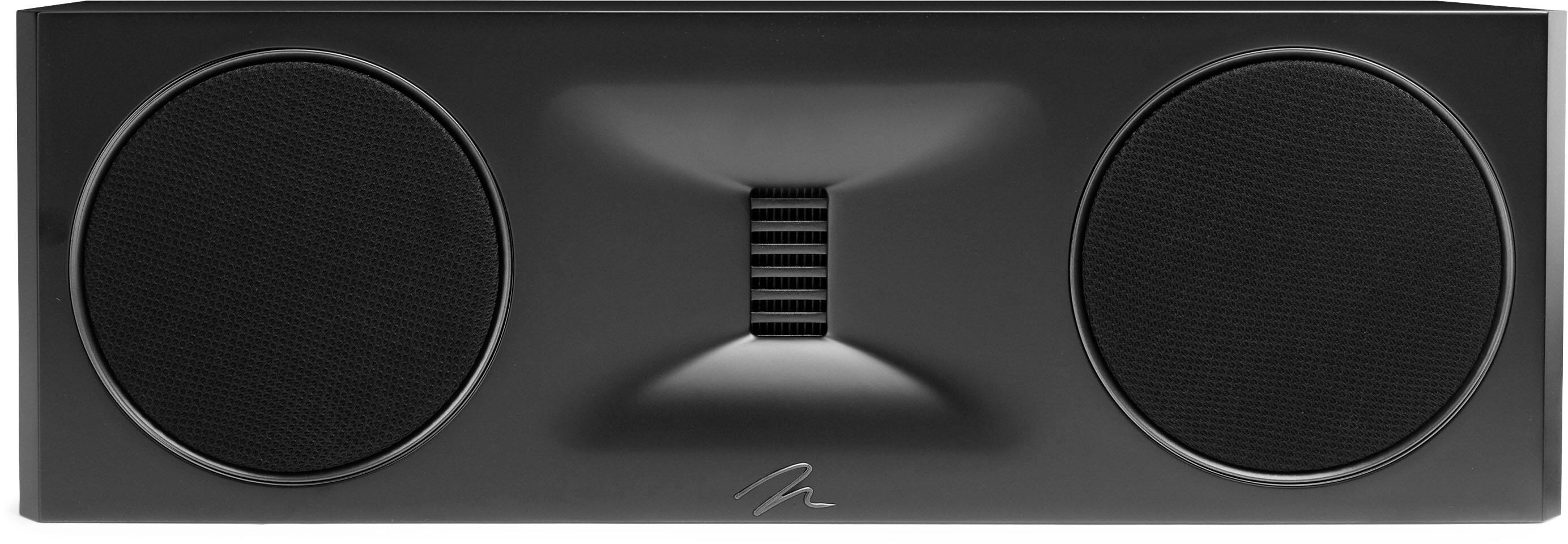 Left. MartinLogan - Motion XT C100 2.5-Way Center-Channel with Dual 6.5” Midbass Drivers (Each) - Gloss Black.