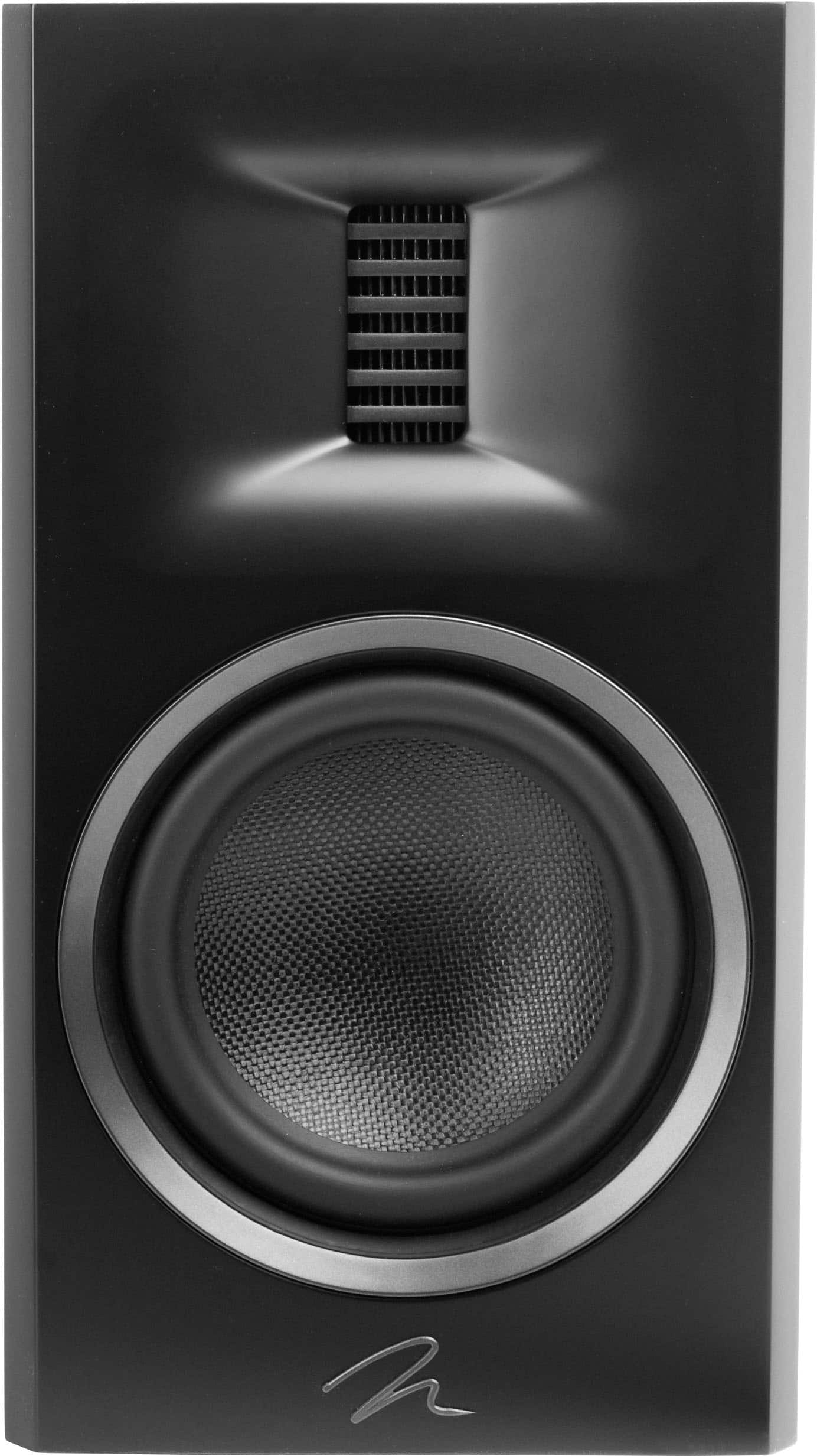Back. MartinLogan - Motion XT B100 2-Way Bookshelf Speaker with 6.5” Midbass Driver (Each) - Gloss Black.