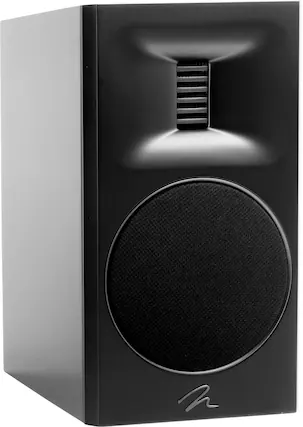 Front. MartinLogan - Motion XT B100 2-Way Bookshelf Speaker with 6.5” Midbass Driver (Each) - Gloss Black.