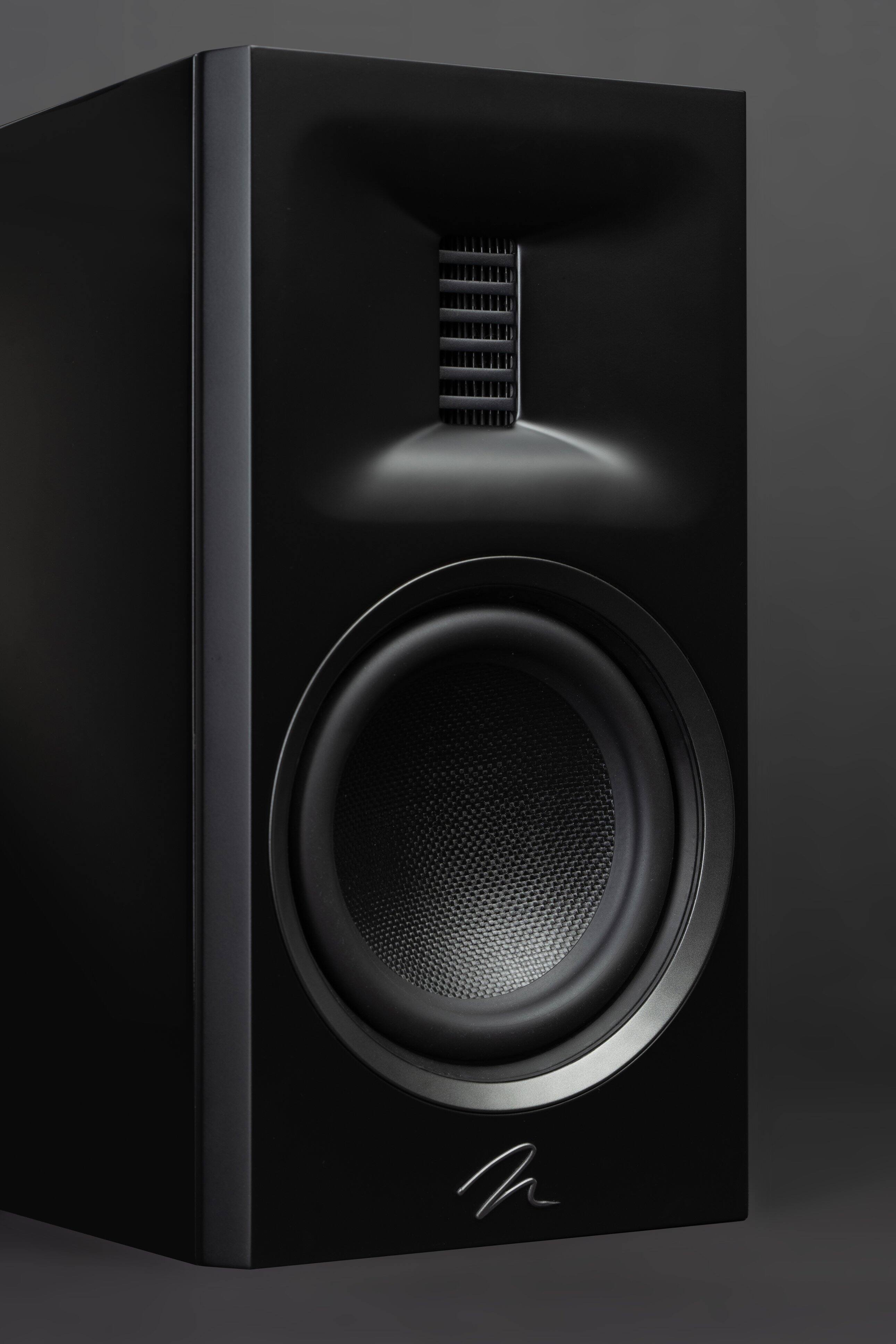 Alt View 15. MartinLogan - Motion XT B100 2-Way Bookshelf Speaker with 6.5” Midbass Driver (Each) - Gloss Black.