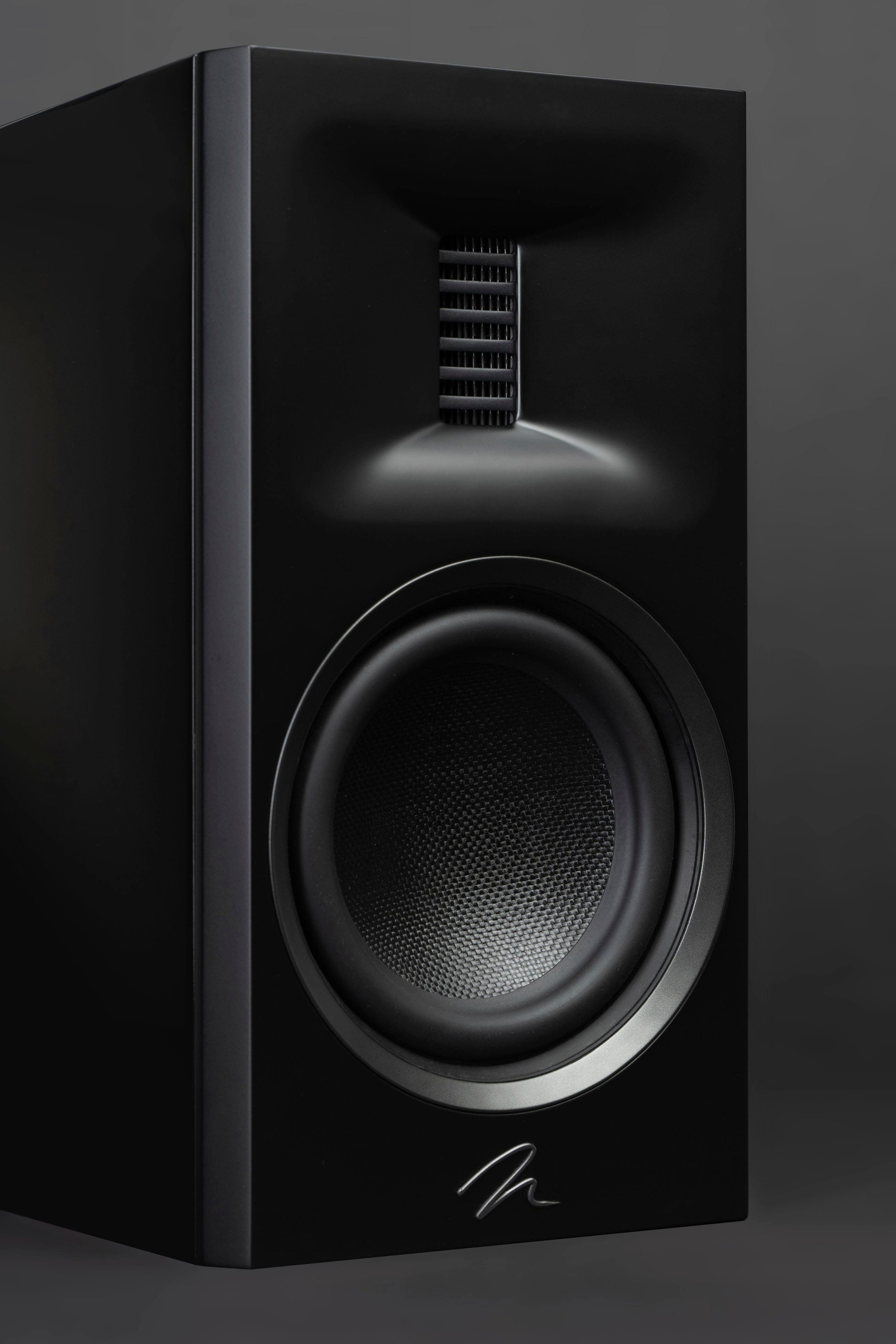 Alt View 39. MartinLogan - Motion XT B100 2-Way Bookshelf Speaker with 6.5” Midbass Driver (Each) - Gloss Black.