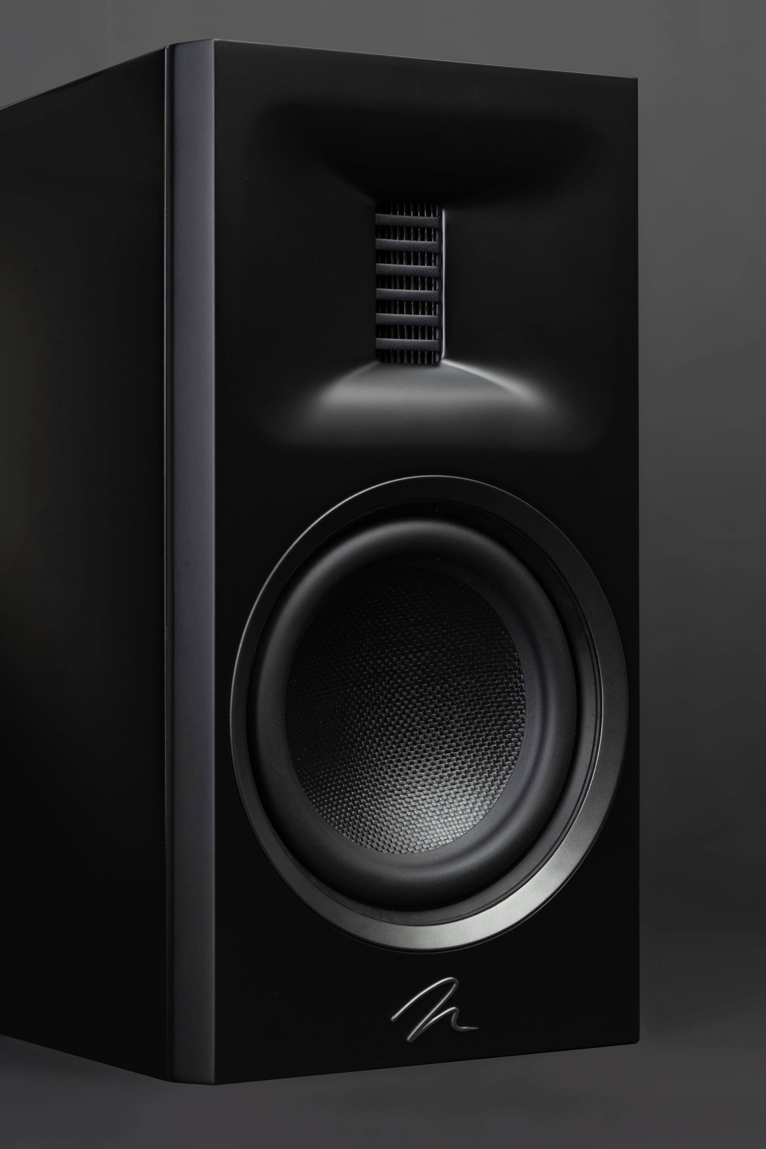 Alt View 39. MartinLogan - Motion XT B100 2-Way Bookshelf Speaker with 6.5” Midbass Driver (Each) - Gloss Black.