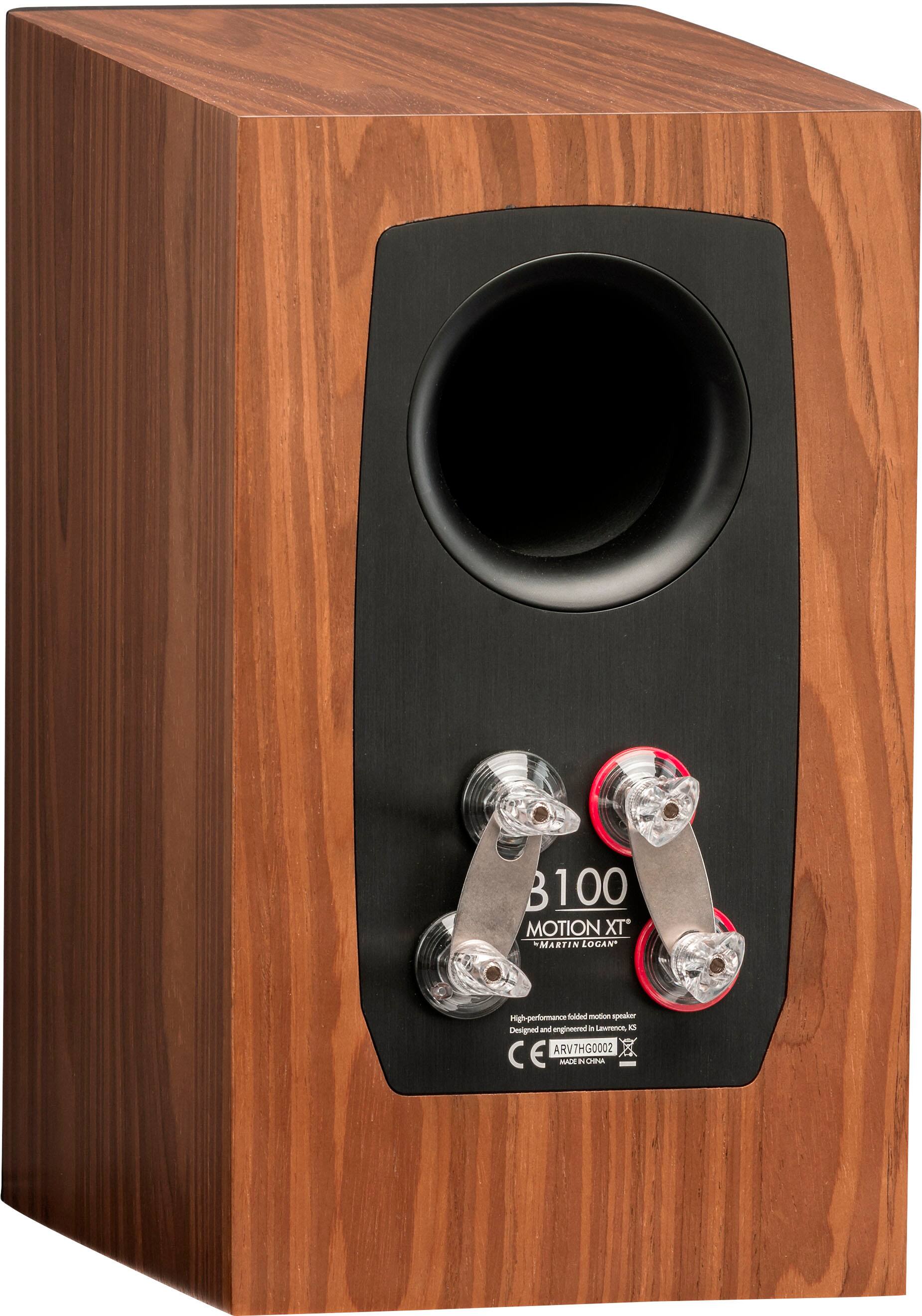 Alt View 12. MartinLogan - Motion XT B100 2-Way Bookshelf Speaker with 6.5” Midbass Driver (Each) - Walnut.