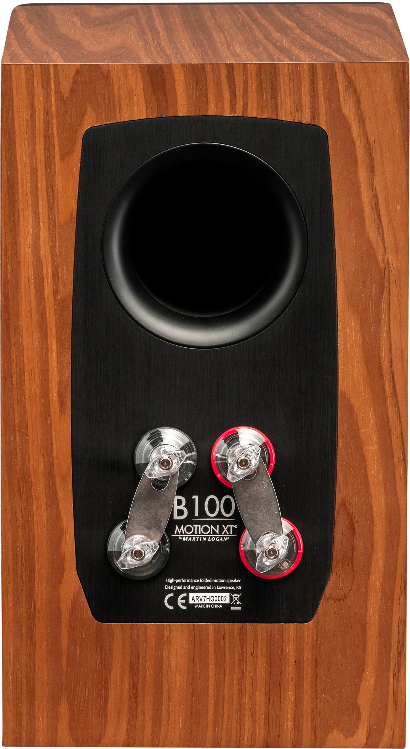 Alt View 13. MartinLogan - Motion XT B100 2-Way Bookshelf Speaker with 6.5” Midbass Driver (Each) - Walnut.