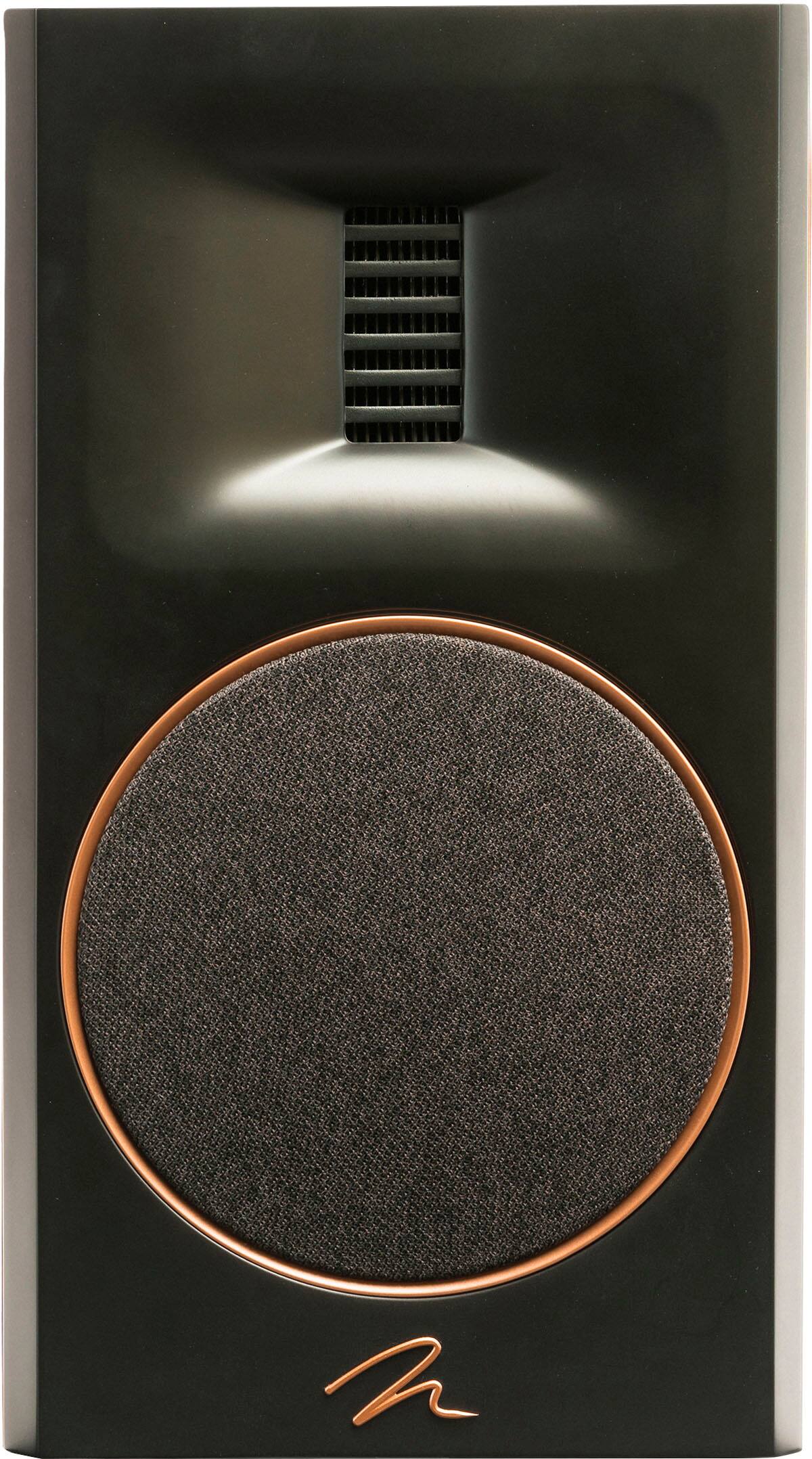 Left. MartinLogan - Motion XT B100 2-Way Bookshelf Speaker with 6.5” Midbass Driver (Each) - Walnut.