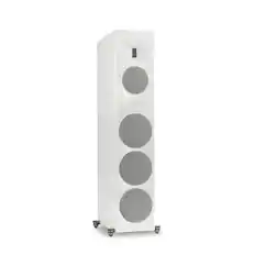 Front. MartinLogan - Motion XT F200 3-Way Floorstanding Speaker with 6.5” Midrange and Triple 8” Bass Drivers (Each) - Satin White.