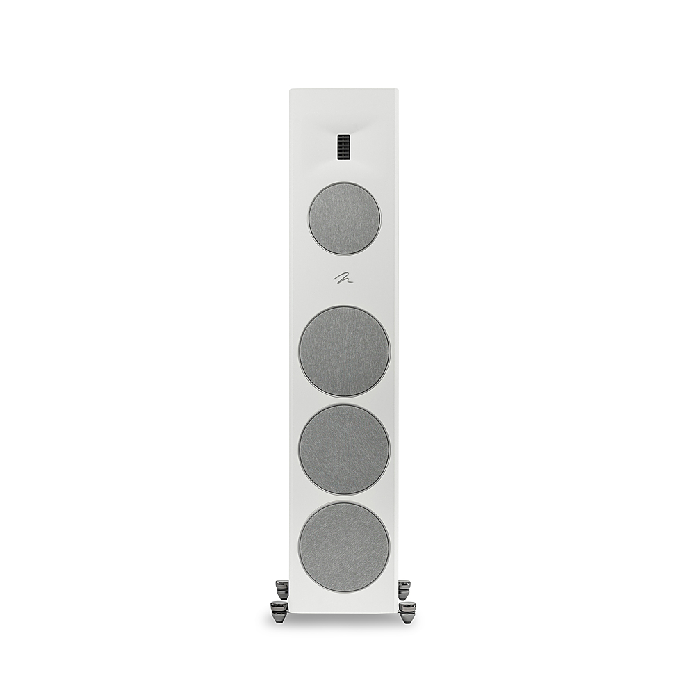 Left. MartinLogan - Motion XT F200 3-Way Floorstanding Speaker with 6.5” Midrange and Triple 8” Bass Drivers (Each) - Satin White.