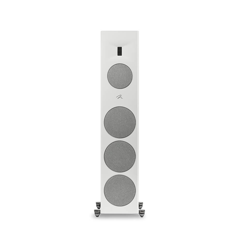Left. MartinLogan - Motion XT F200 3-Way Floorstanding Speaker with 6.5” Midrange and Triple 8” Bass Drivers (Each) - Satin White.