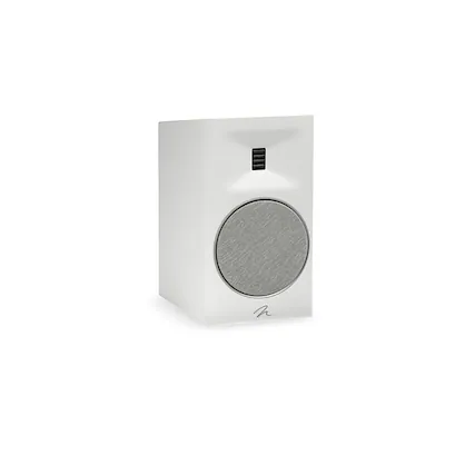 Front. MartinLogan - Motion B10 2-Way Bookshelf Speaker with 5.5” Midbass Driver (Each) - Satin White.