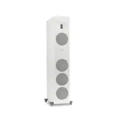Front. MartinLogan - Motion XT F100 3-Way Floorstanding Speaker with 6.5” Midrange and Triple 6.5” Bass Drivers (Each) - Satin White.