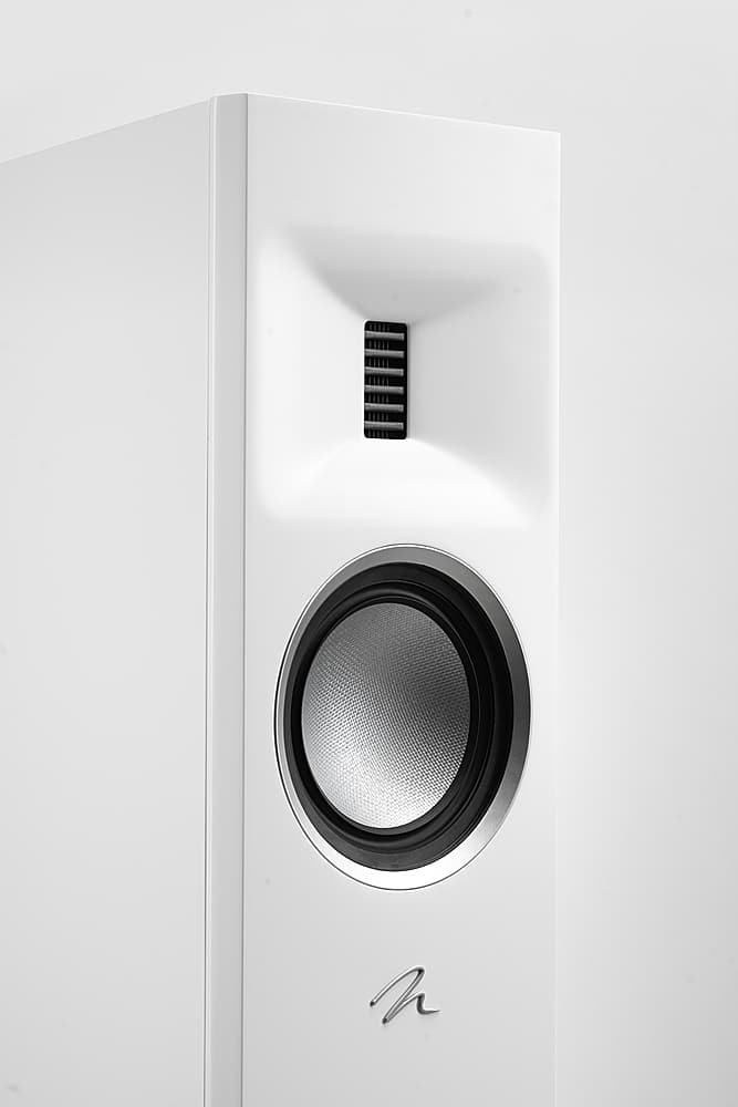 Alt View 19. MartinLogan - Motion XT F100 3-Way Floorstanding Speaker with 6.5” Midrange and Triple 6.5” Bass Drivers (Each) - Satin White.