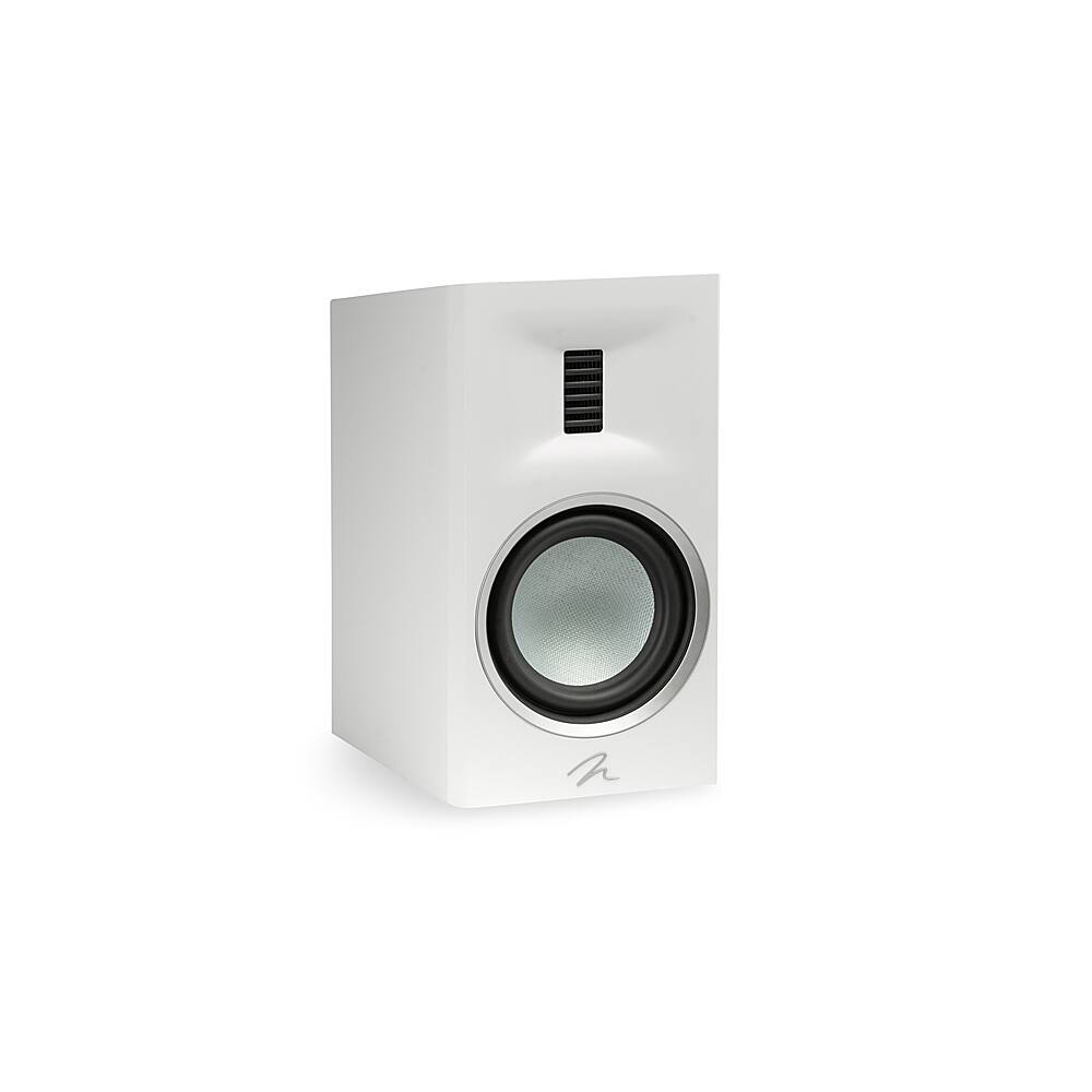 Angle. MartinLogan - Motion XT B100 2-Way Bookshelf Speaker with 6.5” Midbass Driver (Each) - Satin White.