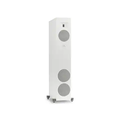 Front. MartinLogan - Motion F20 3-Way Floorstanding Speaker with 5.5” Midrange and Dual 6.5” Bass Drivers (Each) - Satin White.