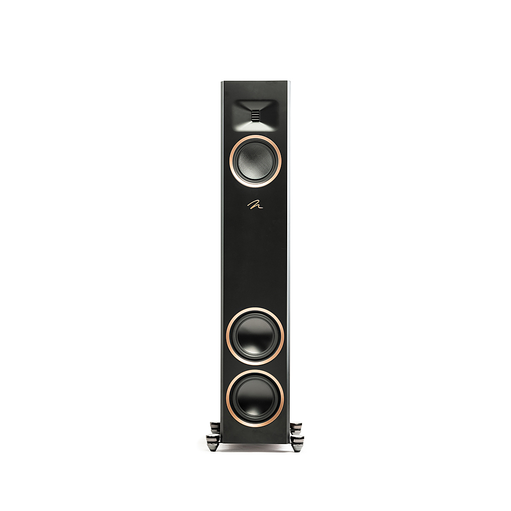 Back View: MartinLogan - Motion F20 3-Way Floorstanding Speaker with 5.5” Midrange and Dual 6.5” Bass Drivers (Each) - Walnut