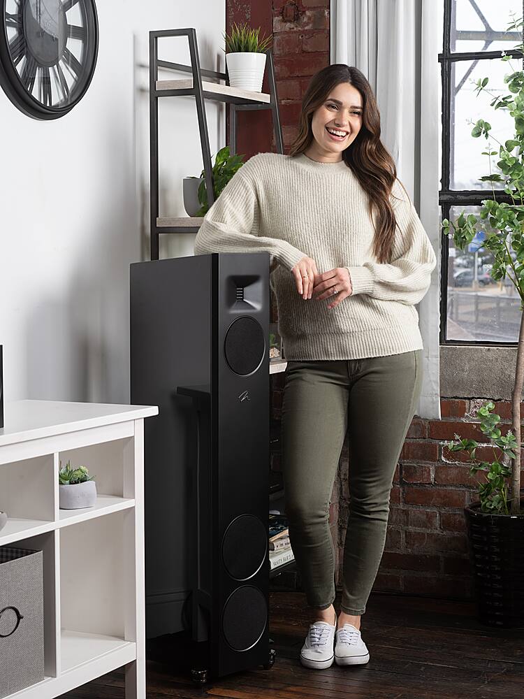 Alt View 25. MartinLogan - Motion F20 3-Way Floorstanding Speaker with 5.5” Midrange and Dual 6.5” Bass Drivers (Each) - Walnut.