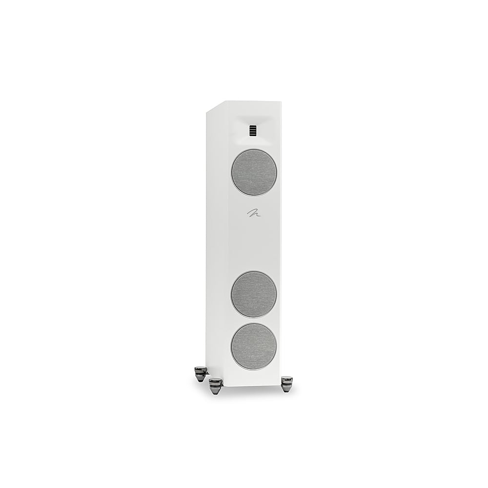 Front. MartinLogan - Motion F10 3-Way Floorstanding Speaker with 5.5” Midrange and Dual 5.5” Bass Drivers (Each) - Satin White.