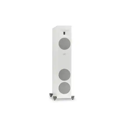 Front. MartinLogan - Motion F10 3-Way Floorstanding Speaker with 5.5” Midrange and Dual 5.5” Bass Drivers (Each) - Satin White.