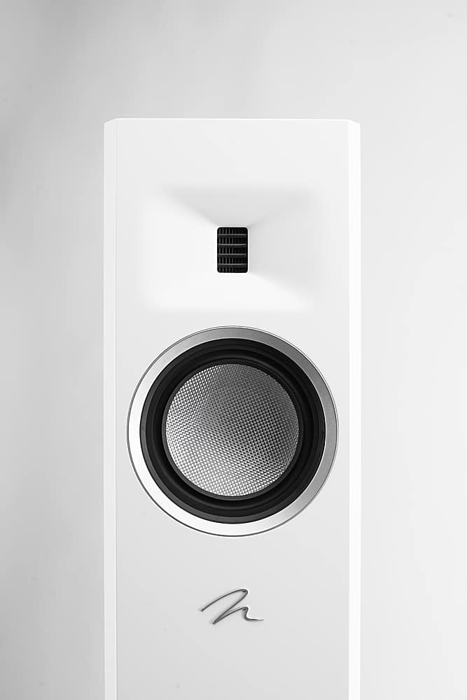 Alt View 15. MartinLogan - Motion F10 3-Way Floorstanding Speaker with 5.5” Midrange and Dual 5.5” Bass Drivers (Each) - Satin White.