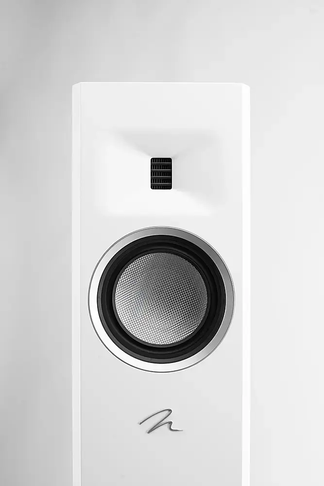 Alt View 15. MartinLogan - Motion F10 3-Way Floorstanding Speaker with 5.5” Midrange and Dual 5.5” Bass Drivers (Each) - Satin White.