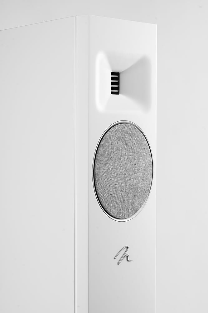 Alt View 16. MartinLogan - Motion F10 3-Way Floorstanding Speaker with 5.5” Midrange and Dual 5.5” Bass Drivers (Each) - Satin White.