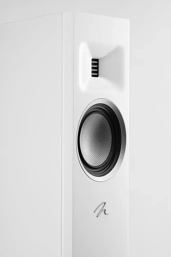Alt View 17. MartinLogan - Motion F10 3-Way Floorstanding Speaker with 5.5” Midrange and Dual 5.5” Bass Drivers (Each) - Satin White.