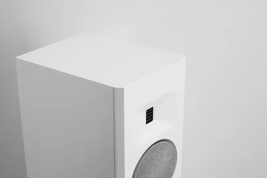 Alt View 22. MartinLogan - Motion F10 3-Way Floorstanding Speaker with 5.5” Midrange and Dual 5.5” Bass Drivers (Each) - Satin White.