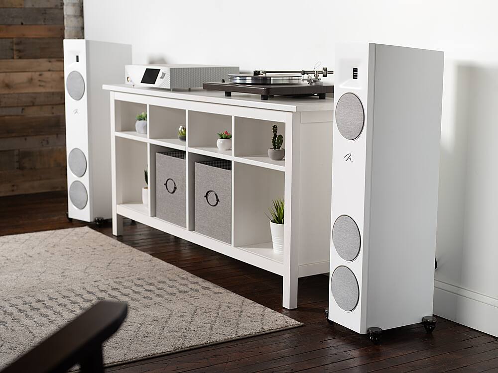 Alt View 28. MartinLogan - Motion F10 3-Way Floorstanding Speaker with 5.5” Midrange and Dual 5.5” Bass Drivers (Each) - Walnut.