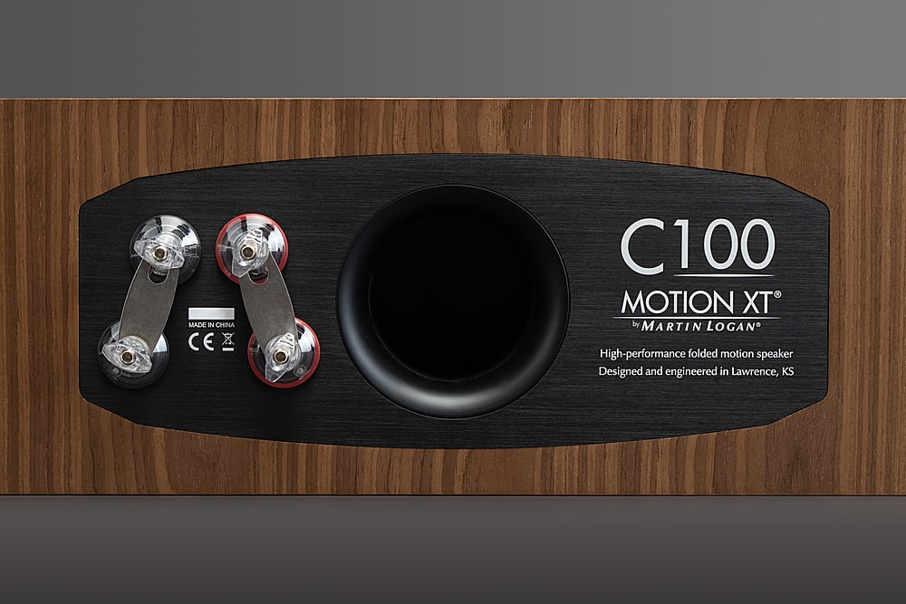 Alt View 14. MartinLogan - Motion XT C100 2.5-Way Center-Channel with Dual 6.5” Midbass Drivers (Each) - Walnut.