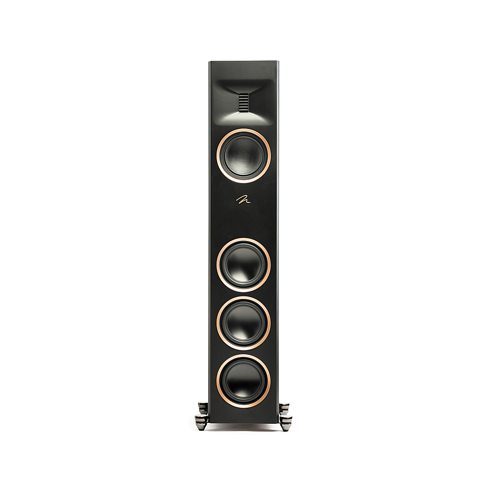 Back. MartinLogan - Motion XT F100 3-Way Floorstanding Speaker with 6.5” Midrange and Triple 6.5” Bass Drivers (Each) - Walnut.