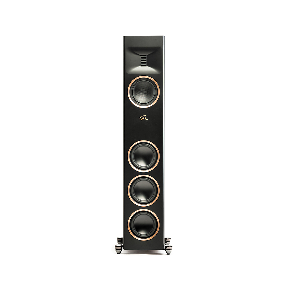 Back View: MartinLogan - Motion XT F100 3-Way Floorstanding Speaker with 6.5” Midrange and Triple 6.5” Bass Drivers (Each) - Walnut