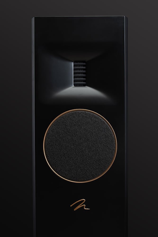 Alt View 16. MartinLogan - Motion XT F100 3-Way Floorstanding Speaker with 6.5” Midrange and Triple 6.5” Bass Drivers (Each) - Walnut.