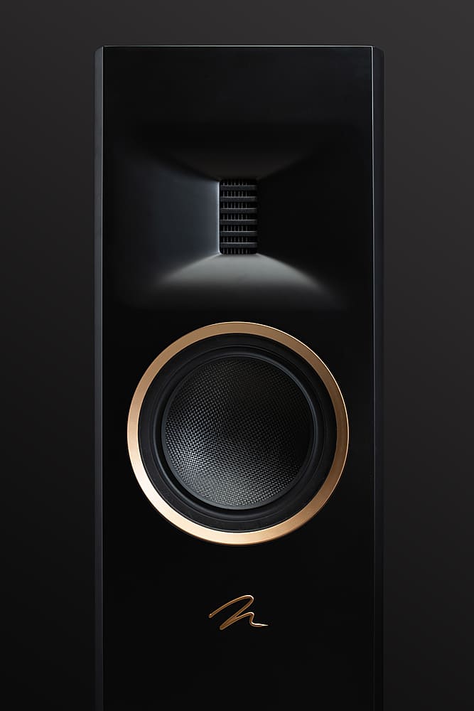 Alt View 17. MartinLogan - Motion XT F100 3-Way Floorstanding Speaker with 6.5” Midrange and Triple 6.5” Bass Drivers (Each) - Walnut.