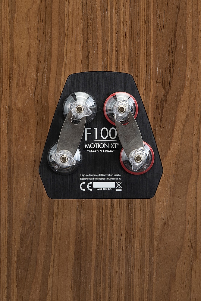 Alt View 21. MartinLogan - Motion XT F100 3-Way Floorstanding Speaker with 6.5” Midrange and Triple 6.5” Bass Drivers (Each) - Walnut.