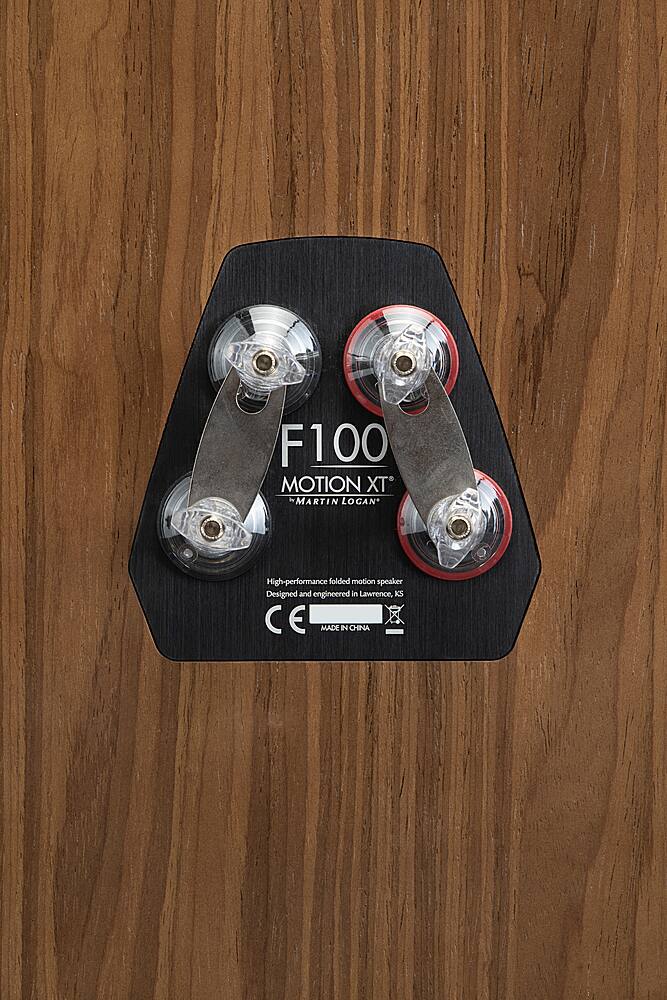 Alt View 21. MartinLogan - Motion XT F100 3-Way Floorstanding Speaker with 6.5” Midrange and Triple 6.5” Bass Drivers (Each) - Walnut.