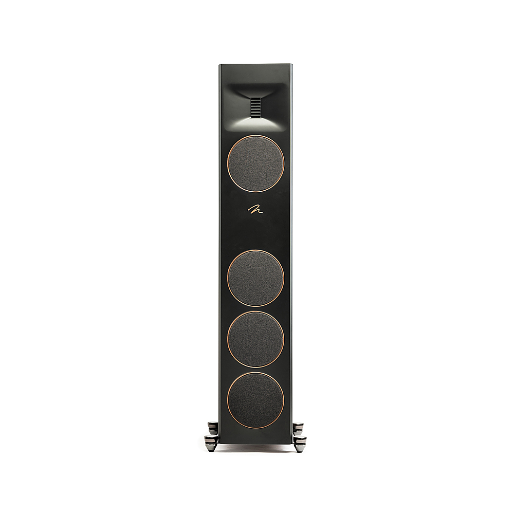 Left View: MartinLogan - Motion XT F100 3-Way Floorstanding Speaker with 6.5” Midrange and Triple 6.5” Bass Drivers (Each) - Walnut