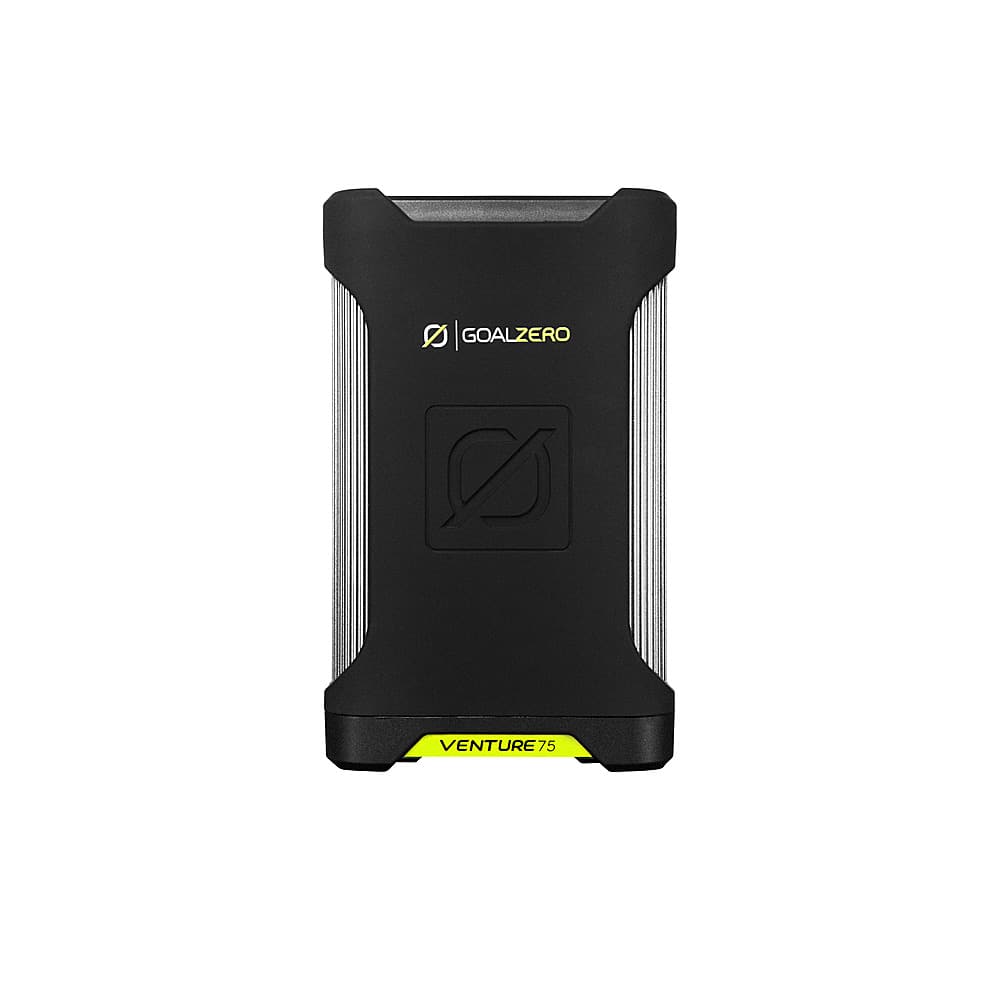 Front. Goal Zero - Venture 75 19,200 mAh Portable Charger for Most USB Devices - Black.