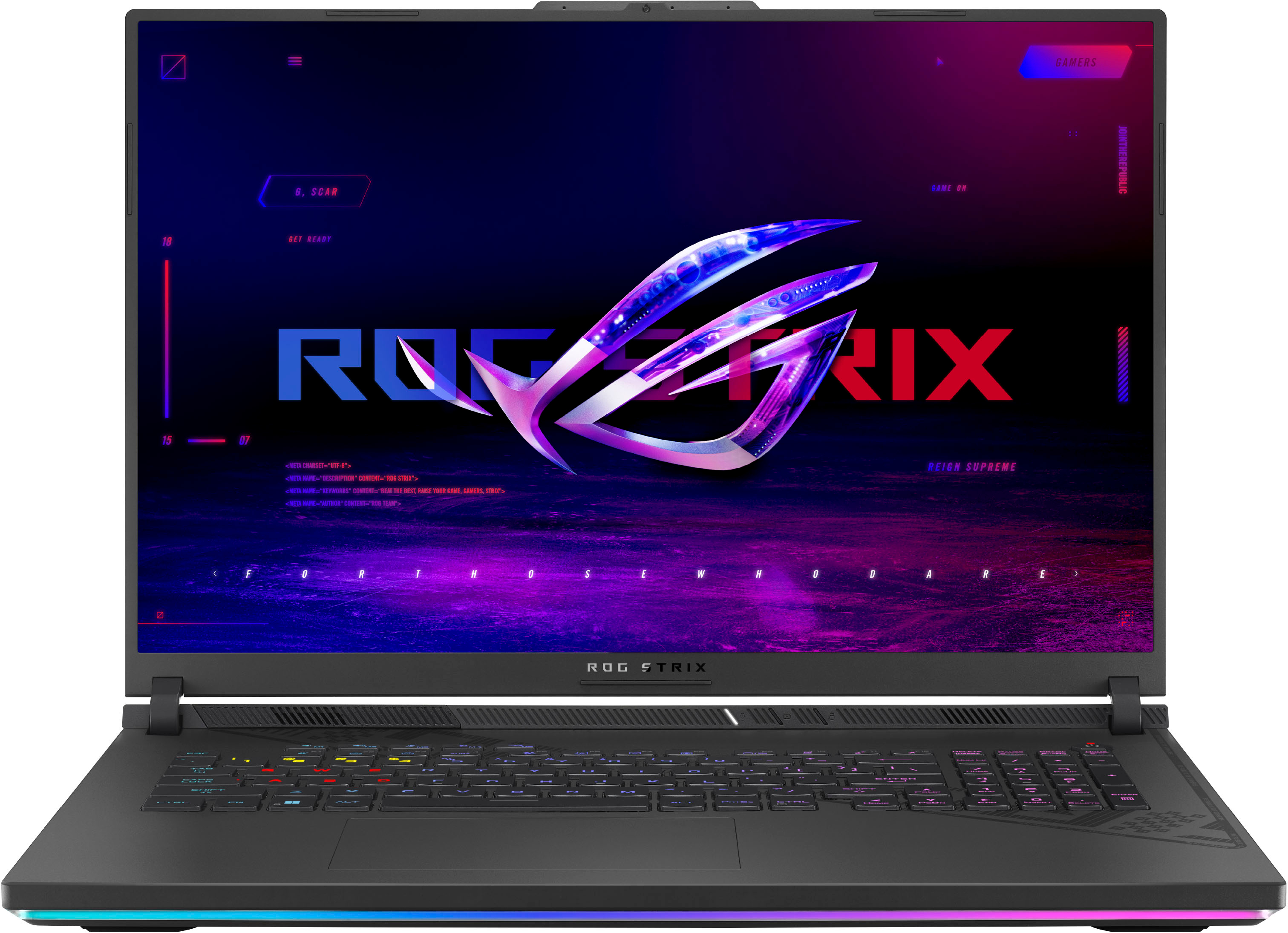 ASUS – ROG Strix 18″ 240Hz Gaming Laptop QHD – Intel 13th Gen Core i9 with 16GB Memory – NVIDIA GeForce RTX 4080 – 1TB SSD – Eclipse Gray