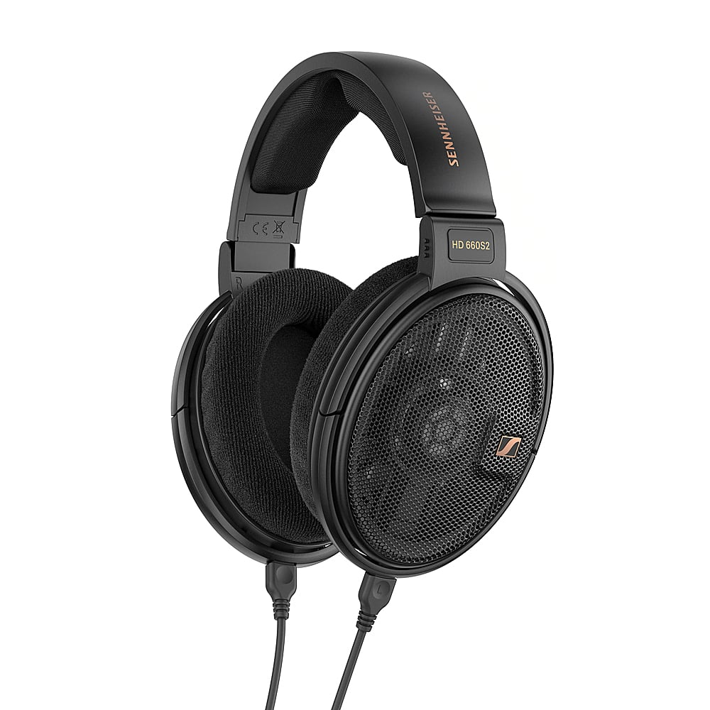 Front. Sennheiser - HD 660S2 Wired Over-the-Ear Headphones - Black.