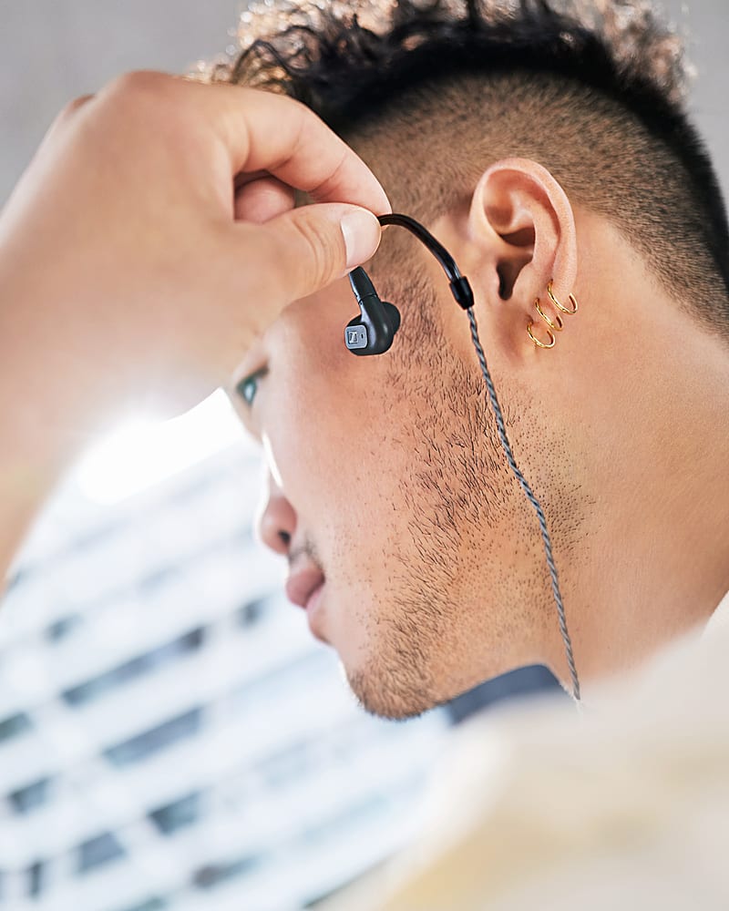 Alt View 19. Sennheiser - IE 200 In-Ear Audiophile Headphones - Black.