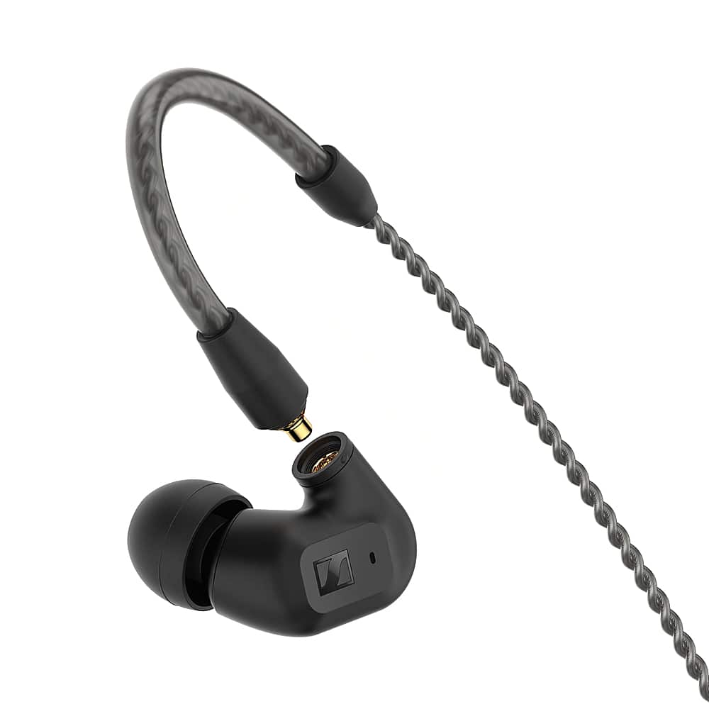 Left. Sennheiser - IE 200 In-Ear Audiophile Headphones - Black.