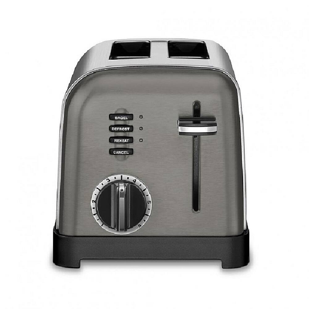 Alt View 13. Cuisinart - 2-Slice Metal Classic Toaster - Black/Stainless Steel.