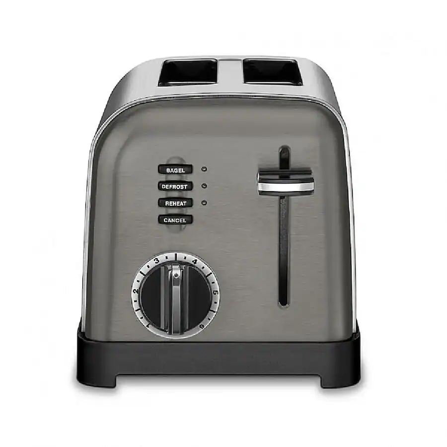 Cruiser Toasters Cuisinart 2 Slice Metal Classic Toaster Black/Stainless Steel CPT ...
