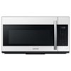 Samsung - BESPOKE Smart 1.9 cu. ft. Over-the-Range Microwave with Sensor Cook - White Glass